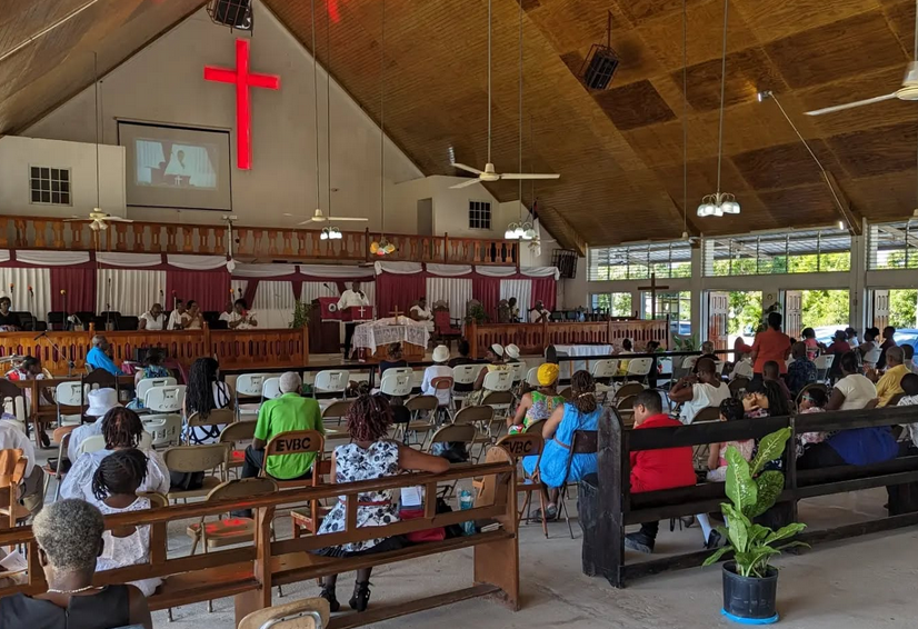 Congregation gathered for worship